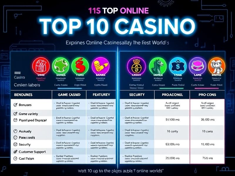 Discover the top 10 online casinos in the world, ranked using expert insights, user feedback, and data-driven criteria. Find the safest, most rewarding, and game-rich platforms for your next gambling adventure.
